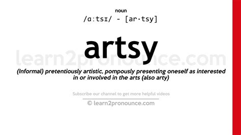 artsy synonym|artsy meaning synonym.